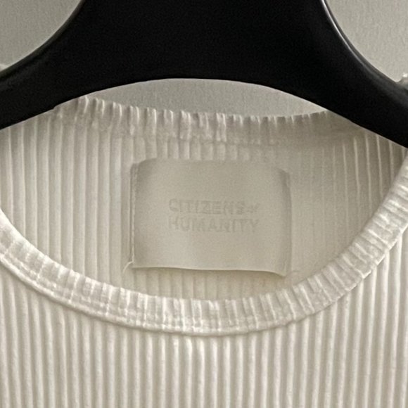 CITIZENS OF HUMANITY Cotton Ribbed Top - XS / XXS - Picture 2 of 5